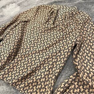 Chic Geometric Pattern Blouse